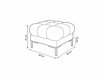 Pouf Beckley A106 (Bluvel 78)