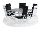 Stalo ir kėdžių komplektas Comfort Garden 1417 (Juoda)