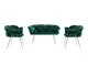 Kárpitozott bútorok Kailua 2059 (Zöld + Ezüst)