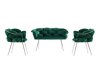 Pehme mööbli komplekt Kailua 2059 (Roheline + Hõbedane)