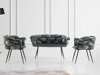 Комплект мека мебел Kailua 2059 (Сив + Черен)