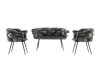 Комплект мека мебел Kailua 2059 (Сив + Черен)