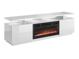 Mueble TV Charlotte 151 (Blanco + Blanco brillante)