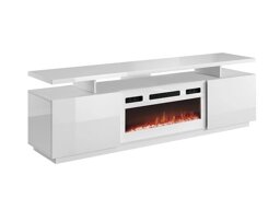 Mueble TV Charlotte 151 (Blanco + Blanco brillante Blanco)