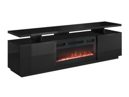 Mueble TV Charlotte 151 (Negro + Negro brillante Negro)