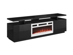 Mueble TV Charlotte 151 (Negro + Negro brillante Blanco)