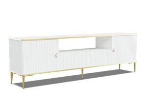 Tv staliukas Buffalo D100 (Balta + Auksinė)