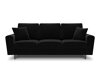 Dīvāns gulta Beckley C100 (Riviera 100 Melns)