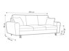 Dīvāns gulta Beckley C100 (Riviera 100 Melns)