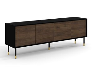 Mobile porta TV Buffalo 130 (Nero + Rovere moro)