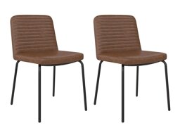 Набор стульев Tulsa 208 (Коричневый + Чёрный)
