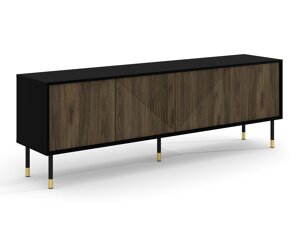 Tv galds Buffalo G100 (Melns + Riekstkoks)