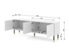 TV-Tisch Buffalo G100 (Weiß)
