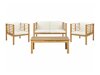 Set mobilier de exterior Berwyn 1847 (Alb + Maro deschis)