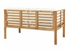 Set mobilier de exterior Berwyn 1847 (Alb + Maro deschis)