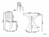Stalo ir kėdžių komplektas Berwyn 1851 (Balta)