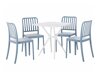 Stalo ir kėdžių komplektas Berwyn 1851 (Mėlyna)