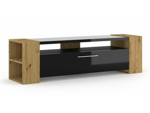 Tv galds Buffalo 150 (Artisan ozols + Glancēts melns)
