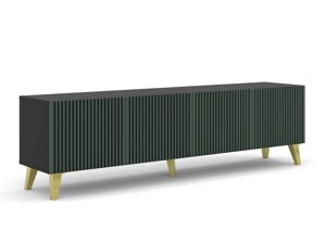 Tv galds Buffalo 152 (Tumši zaļš + Melns Zelta)