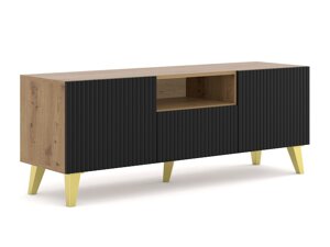 TV-Tisch Buffalo S100 (Artisan Eichenholzoptik + Schwarz)