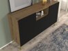 Cabinet Buffalo S101 (Stejar Artisan + Negru)