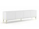 Τραπέζι Tv Buffalo T100 (Άσπρο + Γυαλιστερό λευκό)