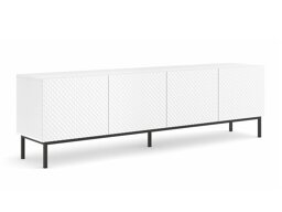 TV-Tisch Buffalo T100 (Weiß + Weiß glänzend)