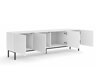 TV-Tisch Buffalo T100 (Weiß + Weiß glänzend)