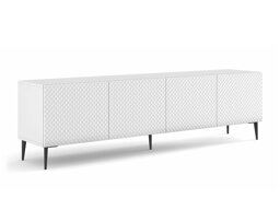 Τραπέζι Tv Buffalo T100 (Άσπρο + Γυαλιστερό λευκό)