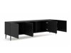 Τραπέζι Tv Buffalo T100 (Μαύρο + Γυαλιστερό μαύρο)