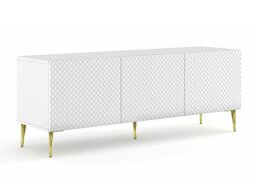 Τραπέζι Tv Buffalo T101 (Άσπρο + Γυαλιστερό λευκό)