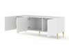 TV-Tisch Buffalo T101 (Weiß + Weiß glänzend)
