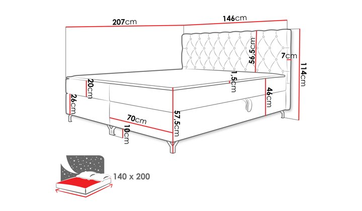 Kontinentālā gulta 541039