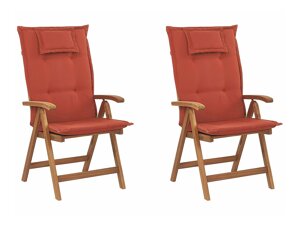 Lauko kėdžių komplektas Berwyn 1932 (Raudona)