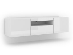 TV-Tisch Buffalo U103 (Weiß + Weiß glänzend)