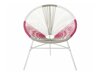 Dārza krēsls Berwyn 1961 (Balts + Tumši rozā + Taupe)