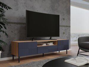 Tv asztal Mandeville A102 (Kék + Artisan tölgy)
