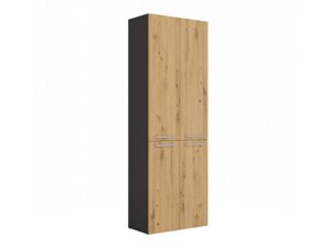 Cabinet de baie neancorat Mandeville B100 (Antracit + Stejar Artisan)