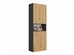 Cabinet de baie neancorat Mandeville B101 (Antracit + Stejar Artisan)