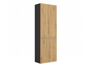 Cabinet de baie neancorat Mandeville B102 (Antracit + Stejar Artisan)