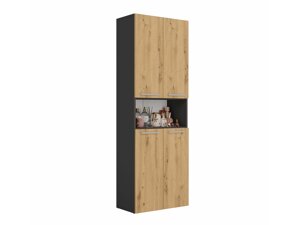 Cabinet de baie neancorat Mandeville B103 (Antracit + Stejar Artisan)