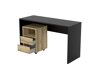 Mesa de oficina Austin BH102 (Negro + Roble claro)