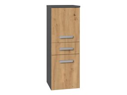 Stehender Badezimmerschrank Mandeville B108 (Anthrazit + Artisan Eichenholzoptik)