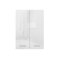 Επιτοίχιο ντουλάπι μπάνιου Mandeville C105 (Άσπρο + Γυαλιστερό λευκό)