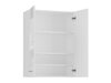 Fali fürdőszoba szekrény Mandeville C105 (Fehér + Fényes fehér)