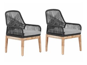 Set scaune de exterior Berwyn L105 (Negru)