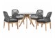 Laua ja toolide komplekt Berwyn L100 (Must)