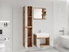 Fürdőszoba garnitúra Sarasota 168 (Matera szürke + Gesztenye)