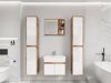 Badezimmer-Set Sarasota 169 (Wotan eichenholzoptik + Weiß glänzend)