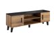 TV-tafel Charlotte G108 (Wotan eiken + Zwart)